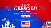 Veterans day business closing ad twitter post template