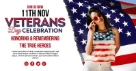 Veterans Day Celebration Facebook Shared Image template