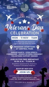 Viola Veterans Day Celebration Instagram Story Template