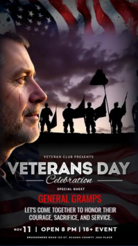 Veterans Day Celebration Reels template