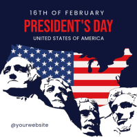 President day Instagram Post template