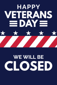 veterans day Poster template