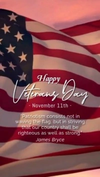 veterans day Tampilan Digital (9:16) template