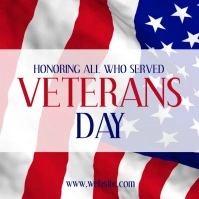 Veterans Day Kvadrat (1:1) template