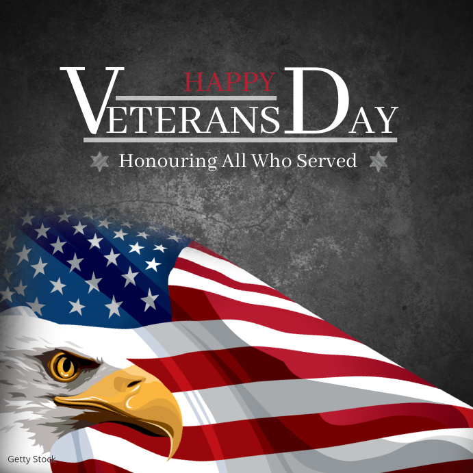 Veterans Day สี่เหลี่ยมจัตุรัส (1:1) template