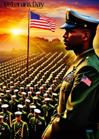 Veterans Day A6 template