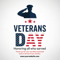 Veterans Day Instagram-Beitrag template