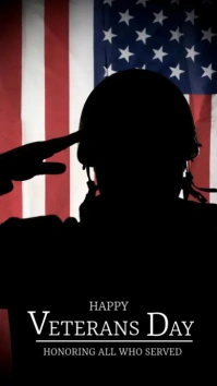 Veterans day design template Instagram Story