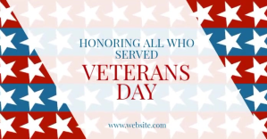 Veterans Day Facebook Shared Image template