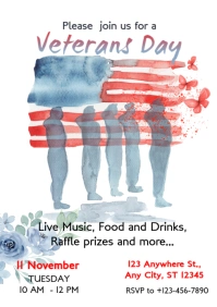 Veterans Day Flyer A4 template