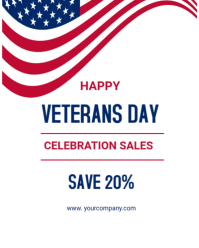 สีขาว Veterans Day Sale Instagram Portrait Template