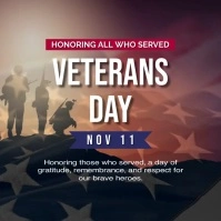 Veterans Day Instagram Post template