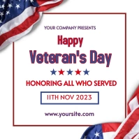Veterans Day Instagram post. template