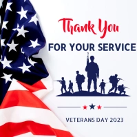 Veterans Day Instagram post. Instagram-Beitrag template