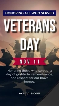 Veterans Day Instagram Story template
