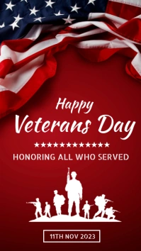 Veterans Day Instagram story. template