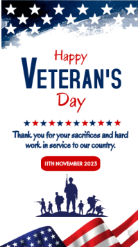 Veterans Day Instagram story. template