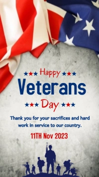Veterans Day Instagram story. template