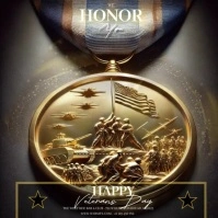 Veterans day memorial template Publicación de Instagram