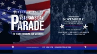 Veterans Day Parade Twitter Post template
