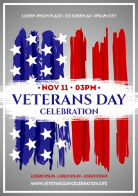 VETERANS DAY POSTER A4 template