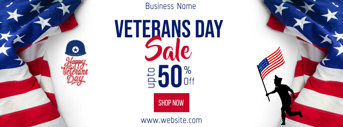 veterans day sale,veterans day discount (1) Facebook Cover Photo template