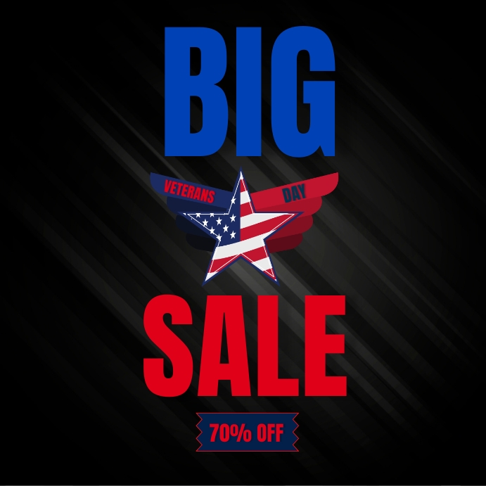 Veterans Day Sale Template PosterMyWall