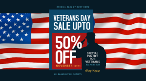 Schwarz Veterans Day Sale Twitter Post Pos Twitter Template