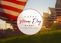 Veterans Day template Postcard