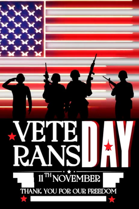 VETERANS DAY TEMPLATE Poster