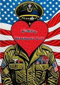 Veterans Day template A6