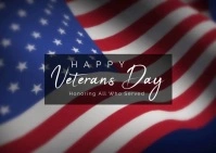 Veterans Day template Postcard