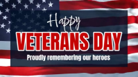 Veterans Day Tribute Template | American Flag Video Greeting Digital Display (16:9)