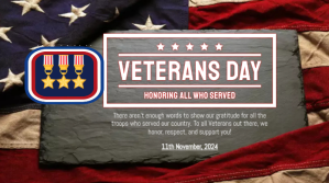 Veterans day twitter post,happy veterans day template