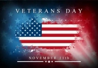 Veterans Day Video Banner A4 template