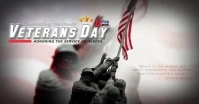 Veterans Day Video Greetings Image partagée Facebook template