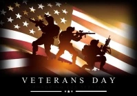 Veterans Day Video Greetings A4 template