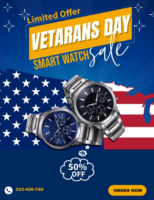 Veterans Discount Promo Template PosterMyWall