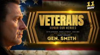 Veterans Heroes Tribute Thumbnail template