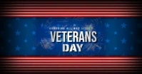Veterans Honoring Video Banner Facebook Shared Image template