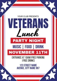 Veterans Lunch Ads A4 template