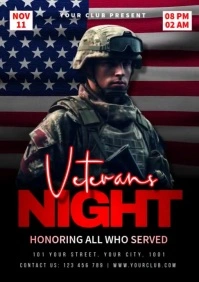 Veterans Night A3 template