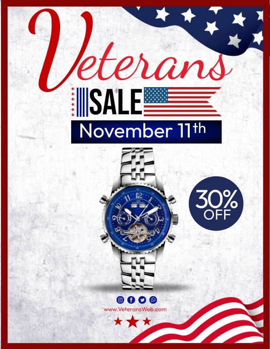 Veterans Sale Ads Template PosterMyWall
