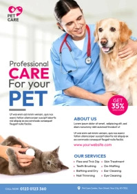 Veterinary Clinic Flyer A4 template
