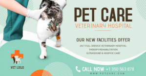 Veterinary Clinic for Animal Care Image partagée Facebook template