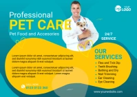 Veterinary Clinic Services Ad Template Postcard
