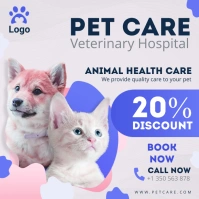 Veterinary Hospital Online Ad Modern Сообщение Instagram template