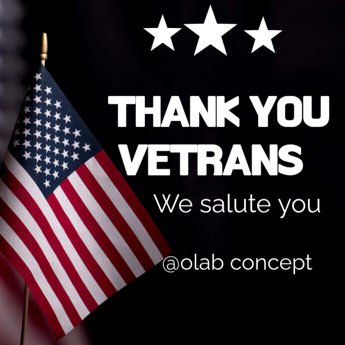 Vetrans day Instagram Post template