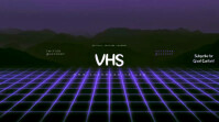 VHS Youtube Channel Art Banner template