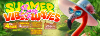 Vibes & Waves: A Tropical Bash to Remember! Foto Sampul Facebook template